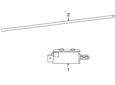2004 Chrysler Crossfire Antenna Base Diagram for 5161959AB