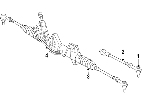 2009 Dodge Sprinter 2500 Tie Rod Boot Diagram for 68020844AB