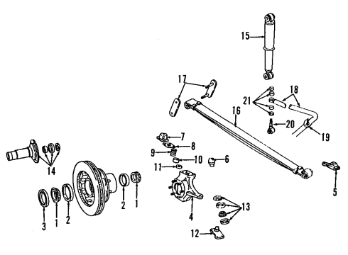 1991 Dodge Ramcharger Ball Joint Diagram for 3894976
