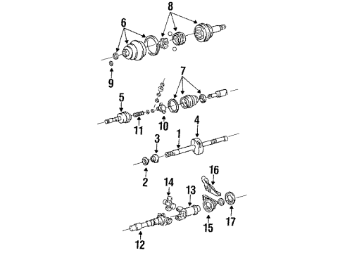 1987 Chrysler New Yorker Boot Kit Diagram for 4384825