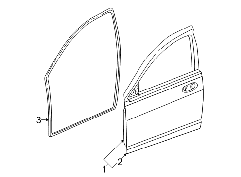 2003 Chrysler Sebring Door & Components Diagram 3 - Thumbnail
