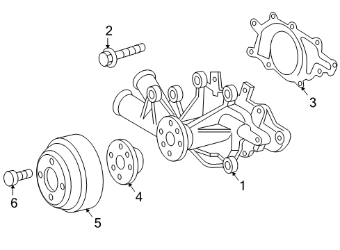 2006 Dodge Sprinter 2500 Pulley Diagram for 5136764AA