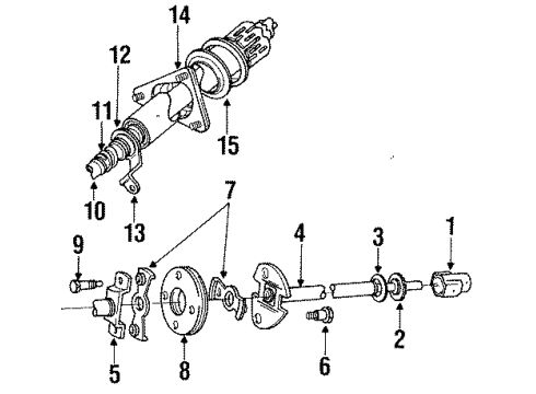 1990 Dodge D350 Lower Coupling Diagram for 3748263