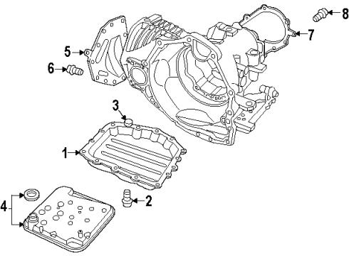 1995 Chrysler LHS Transaxle Parts Diagram