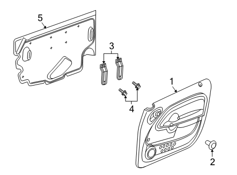 2007 Chrysler PT Cruiser Water Deflector, Front Passenger Side Diagram for 5067162AC