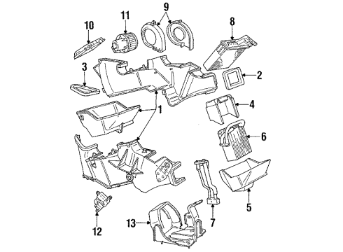 1996 Dodge Caravan Mount Bracket Diagram for 4798706