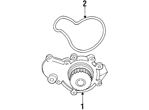 1996 Chrysler Cirrus Water Pump Diagram