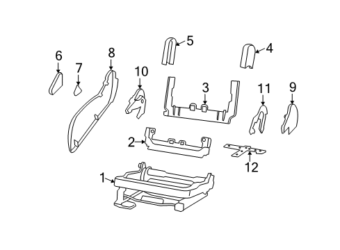 2007 Dodge Nitro Seat Adjuster, Front Passenger Side Diagram for 68004602AA