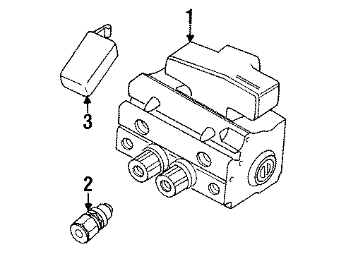 1995 Chrysler Cirrus Hydraulic System - Brakes Diagram 2 - Thumbnail