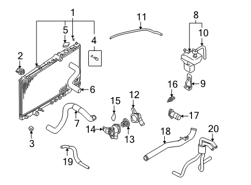 2002 Chrysler Sebring Drain Plug Diagram for MB597892