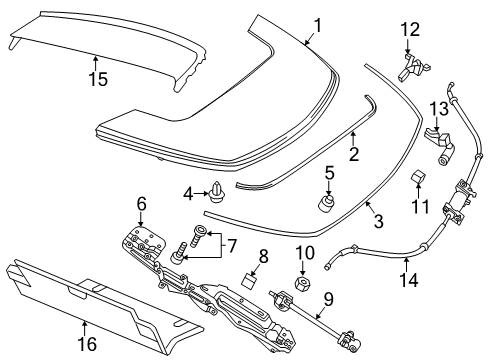 2011 Chrysler 200 Switch, Rear Diagram for 68028377AA