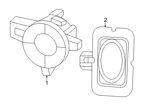 2024 Ram ProMaster EV Electrical Components - Front Bumper Diagram