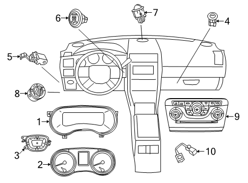2020 Chrysler 300 Multifunction Switch Diagram for 7HJ33DX9AA