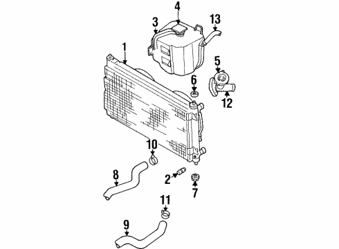 1999 Dodge Stratus Upper Hose Diagram for 4592159AB