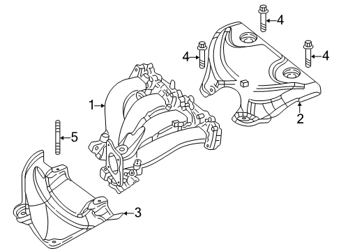 2001 Chrysler Sebring Exhaust Manifold Diagram 2 - Thumbnail