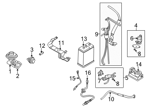 2002 Dodge Stratus Valve Nut Diagram for MF434103
