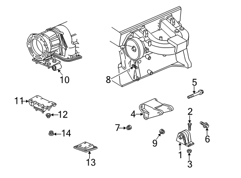 2001 Jeep Wrangler Idler Pulley Bolt Diagram for 6502137