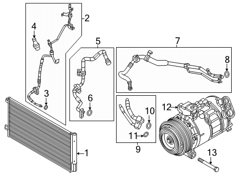 2023 Dodge Hornet Compressor Bolt Diagram for 6104207AA