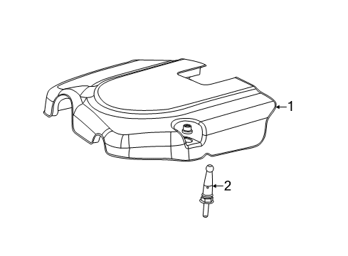 2011 Jeep Grand Cherokee Engine Appearance Cover Diagram