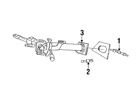 1996 Dodge Dakota Shaft & Internal Components Diagram