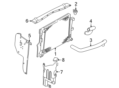 1999 Dodge Durango Upper Seal Diagram for 52028735AA