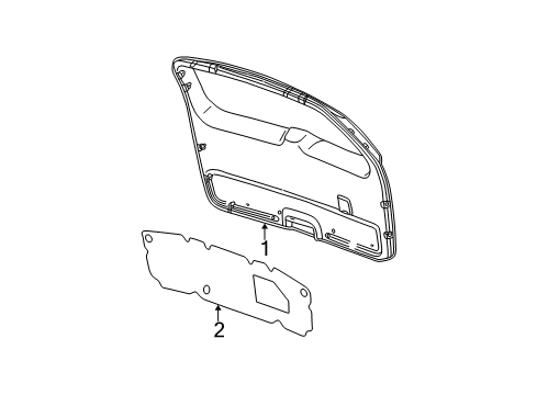 2002 Jeep Grand Cherokee Trim Panel, Sandstone, Rear Diagram for 5FS80XT5AI