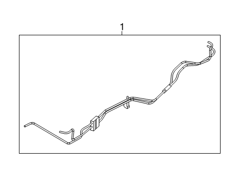 2024 Dodge Durango Oil Cooler Pressure And Return Hose And Tube Diagram for 68291875AB