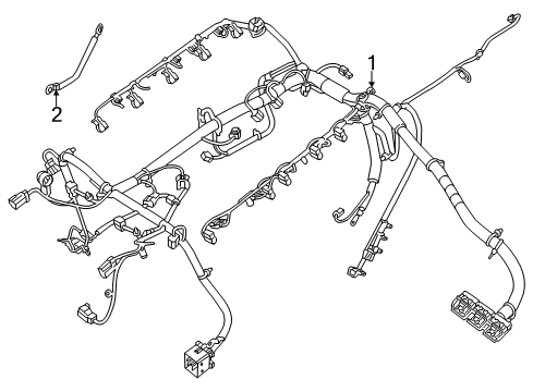 2016 Dodge Viper Ground Cable Diagram for 5035144AA