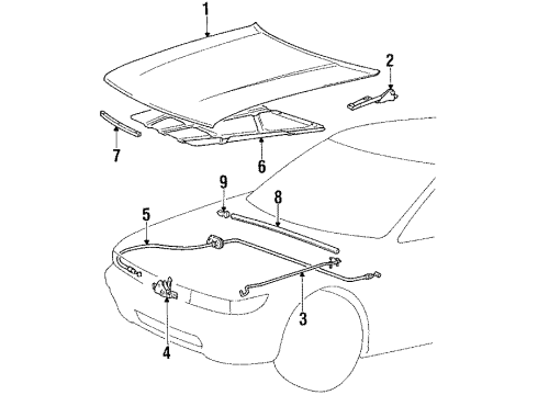 1992 Dodge Colt Lock Diagram for MB401257