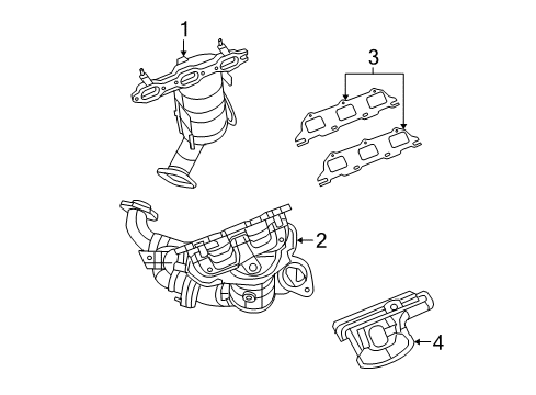 2008 Chrysler Sebring Heat Shield Diagram for 4892078AC