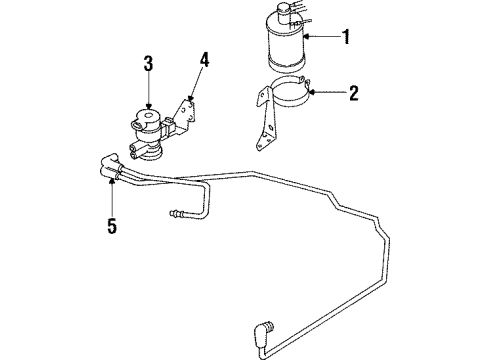 2001 Jeep Cherokee Vacuum Harness Diagram for 4854207AC