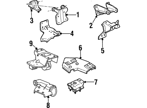 1997 Jeep Cherokee Cushion Diagram for J3242728