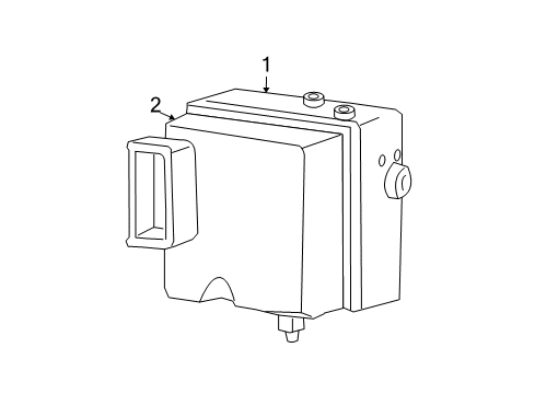 2008 Dodge Ram 1500 Control Module Diagram for 68031390AA