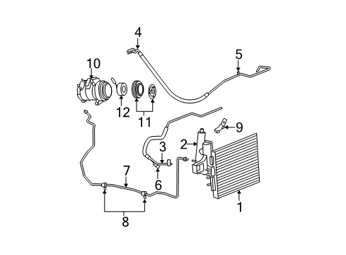 2007 Jeep Grand Cherokee Clamp Diagram for 55037855AB