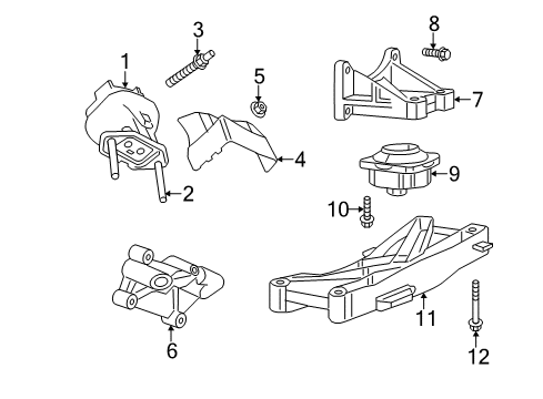 2017 Chrysler 300 Engine & Trans Mounting Diagram 4 - Thumbnail