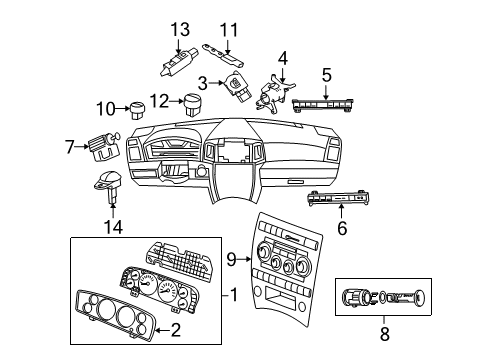 2006 Jeep Grand Cherokee Combination Switch Diagram for 56050137AE