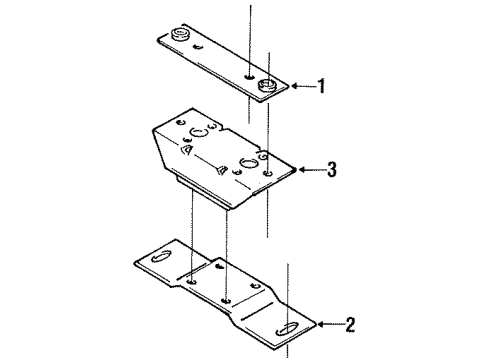 1996 Dodge Dakota Engine & Trans Mounting Diagram 5 - Thumbnail