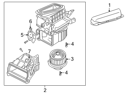 2005 Chrysler Sebring Heater Control Diagram for MR460374