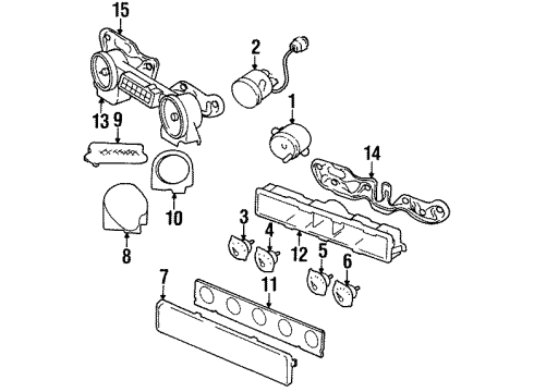 1994 Jeep Wrangler Lens Diagram for 83506527