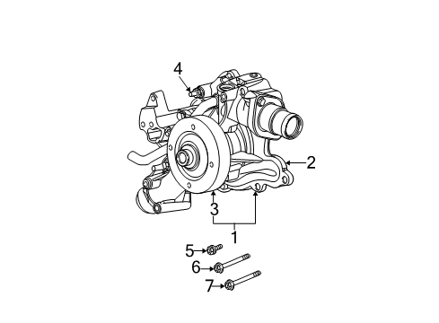 2003 Dodge Ram 1500 Water Pump Diagram 2 - Thumbnail