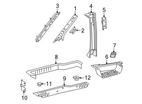 2005 Dodge Sprinter 3500 Pad Diagram for 5122815AA