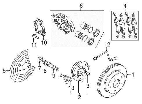 2011 Ram 1500 Sensor - Anti-Lock Brakes Diagram for 68060333AC
