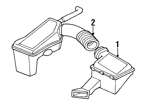 1995 Dodge Stratus Hose & Tube Assembly Diagram for 4573636