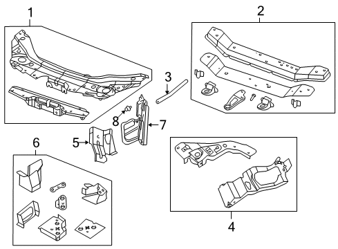 2005 Dodge Stratus Side Shield, Front Passenger Side Diagram for 4806048AC