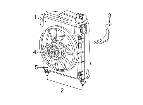 2009 Dodge Ram 2500 A/C Condenser Fan Diagram 2 - Thumbnail