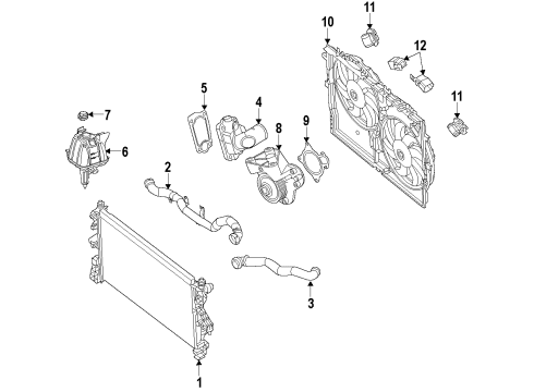 2014 Ram ProMaster 1500 Fan Assembly, Front Diagram for 68188994AD
