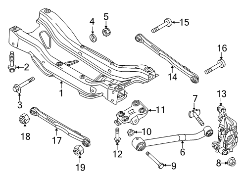 2016 Jeep Renegade Arm - Rear Diagram for 68647343AA