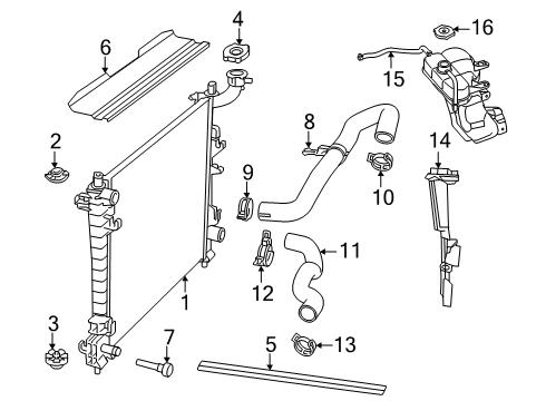 2020 Dodge Durango Radiator Diagram for 68232592AB