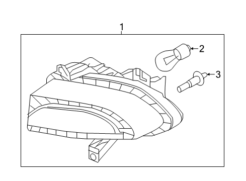 2019 Jeep Renegade Signal Lamp Diagram for 68576779AA