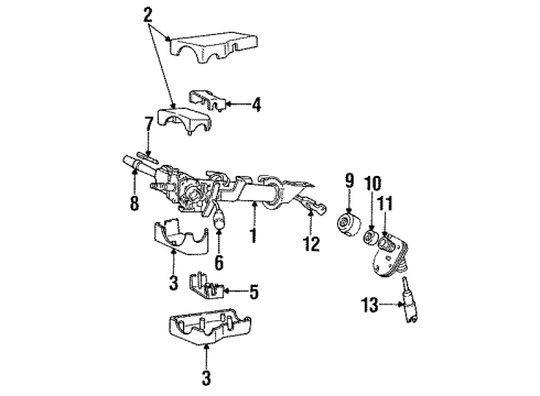 1992 Chrysler Town & Country Outer Cover Diagram for WS38KV8